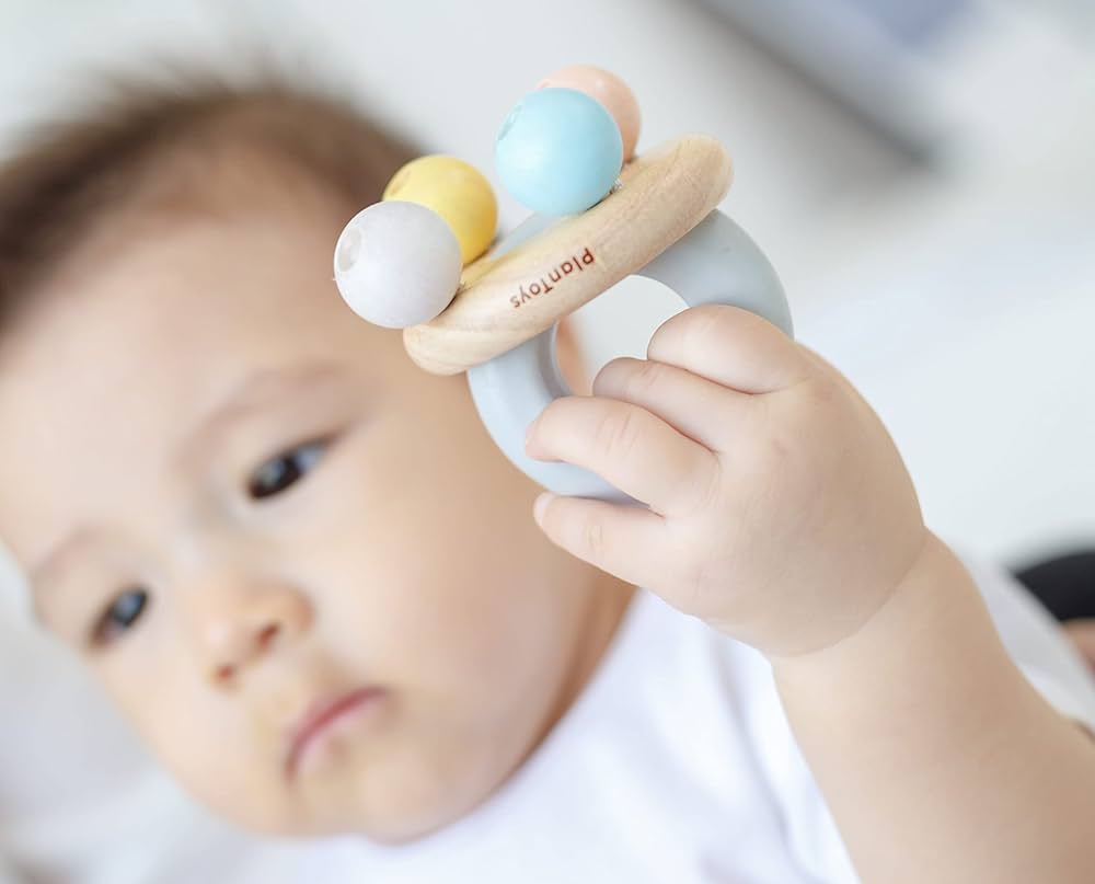 PlanToys - 铃铛摇铃 – 粉彩款