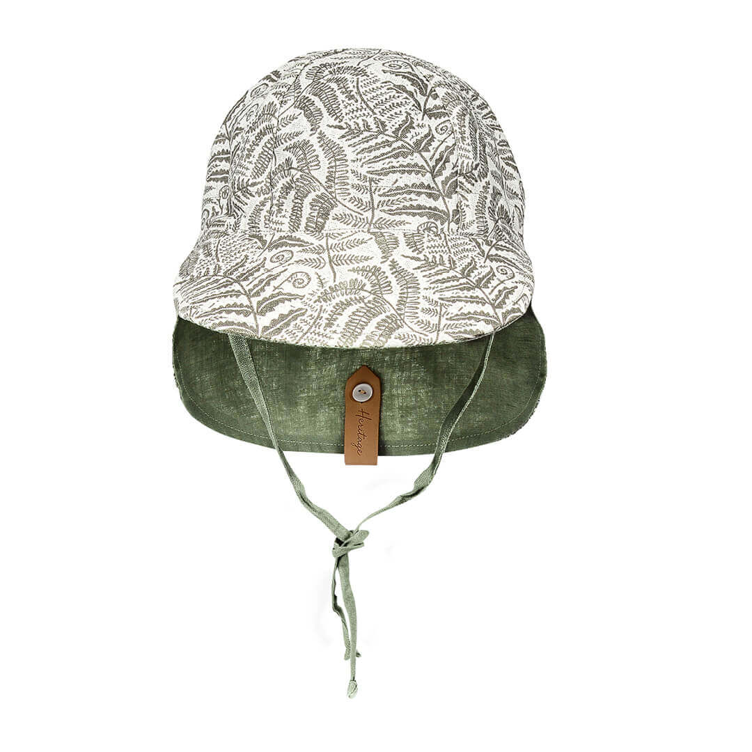 Bedhead Hats - 'Lounger' 宝宝双面鸭舌帽 - Fern & Moss (S码 和 M码)
