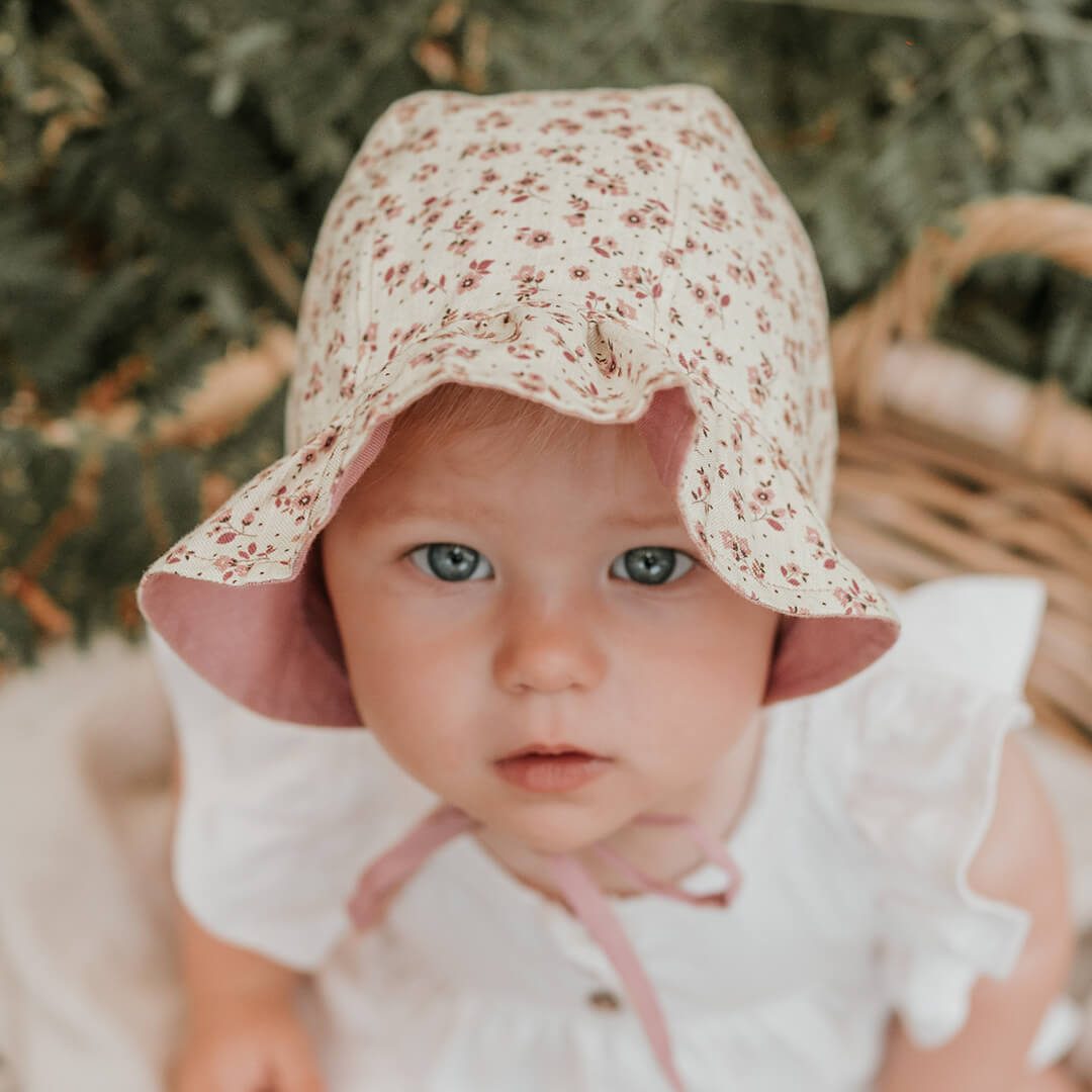 Bedhead Hats -(只有M码)'Searcher' 双面花边软帽 - Ruby & Rosa (50-54cm|1-3Years|M)