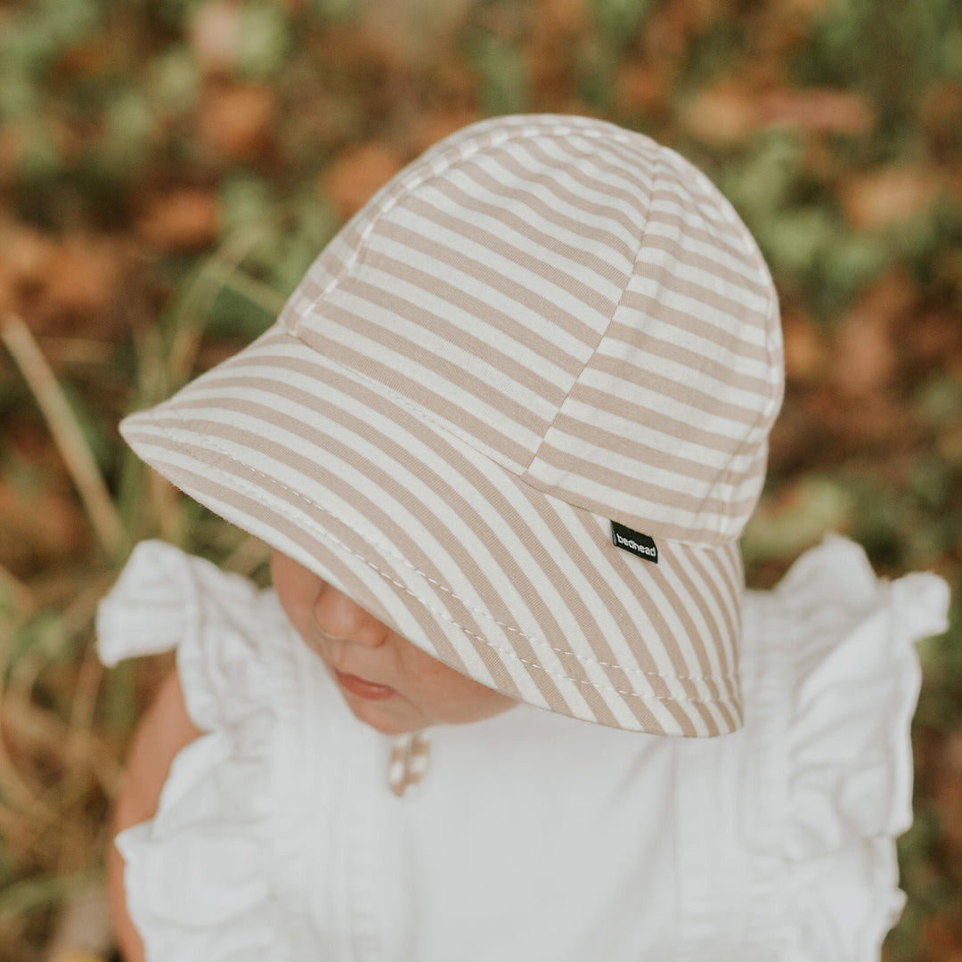 Bedhead Hats - (只有L码)儿童渔夫帽 - Natural Stripe (52cm|2-3years|L)