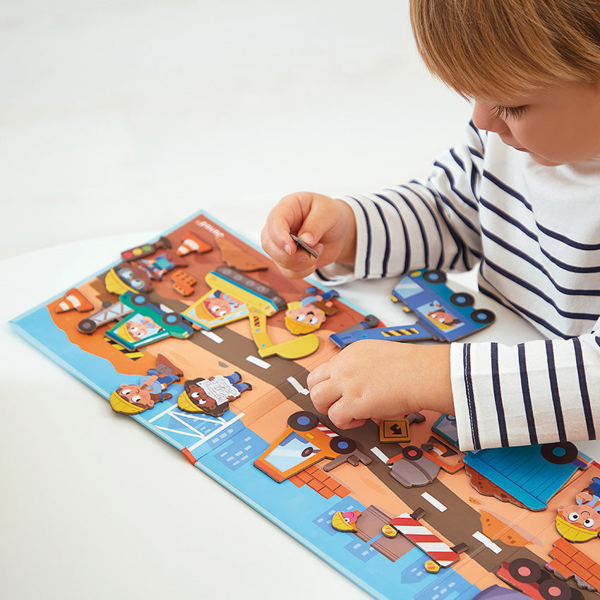 Janod - 建筑工地磁性故事书