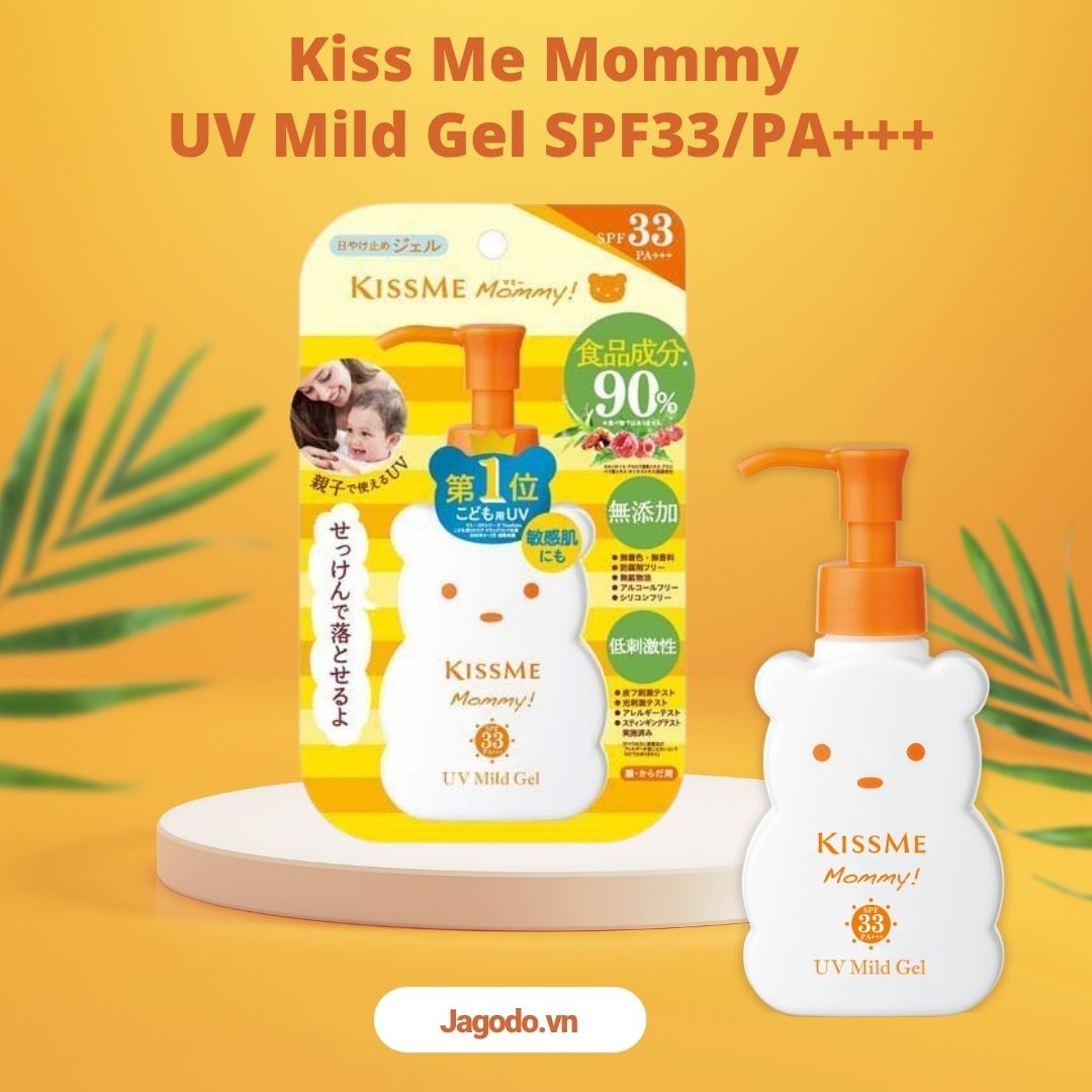 伊势半 - Kiss Me Mommy 柔和Gel款小熊婴儿防晒霜 SPF33/PA+++ 100g