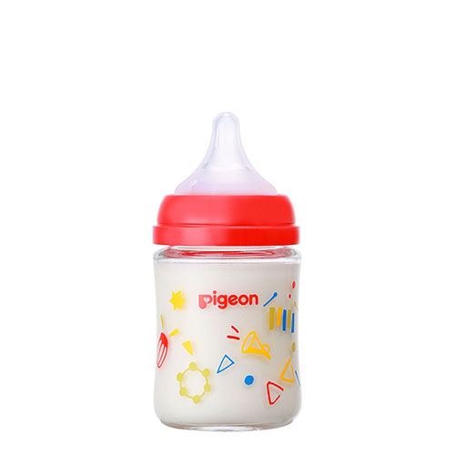 贝亲 - 母乳实感耐热玻璃奶瓶 - Music - 160ml
