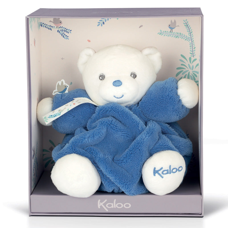 Kaloo - Plume系列安抚玩具小号珊瑚熊 蓝色