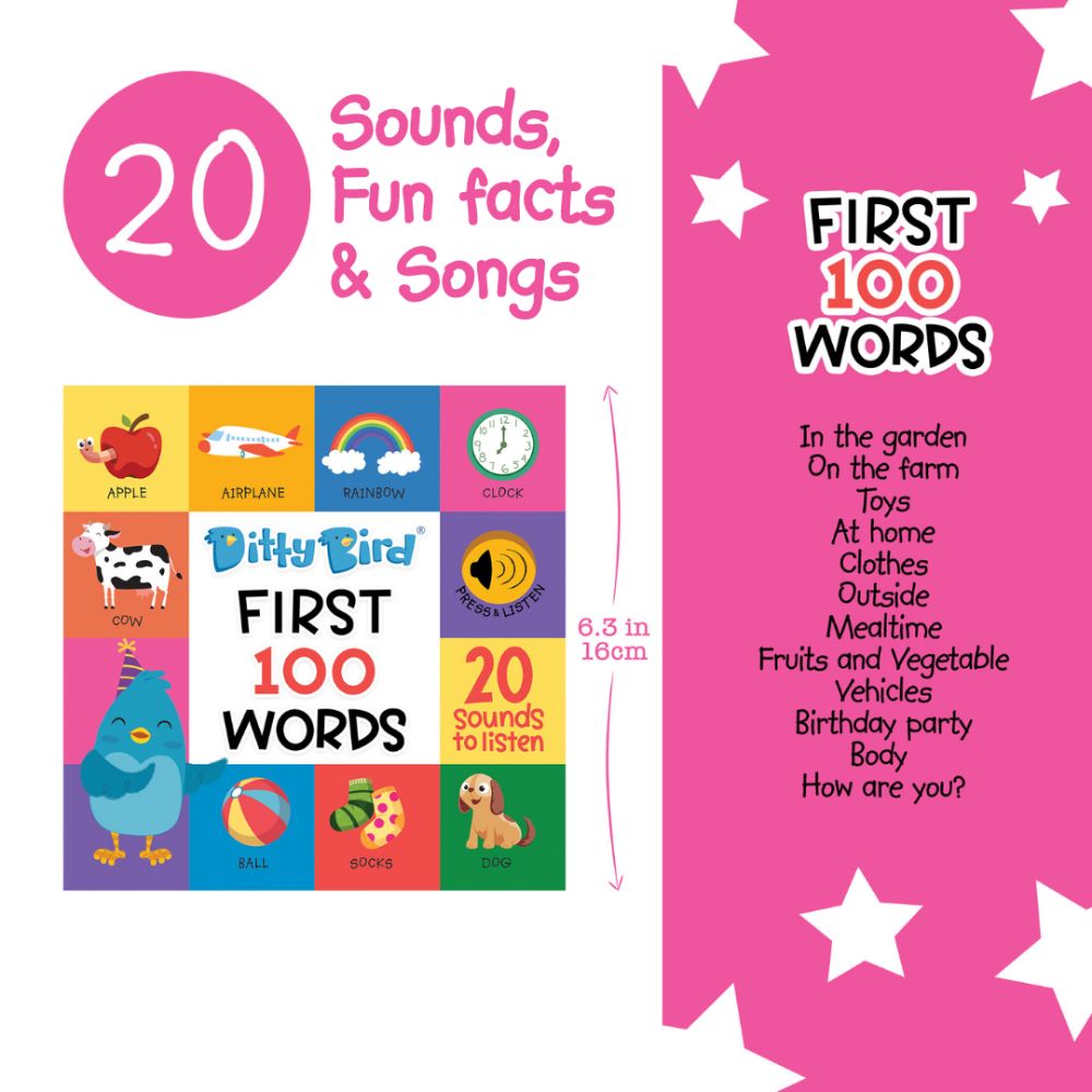 Ditty Bird - First 100系列 - First 100 Words