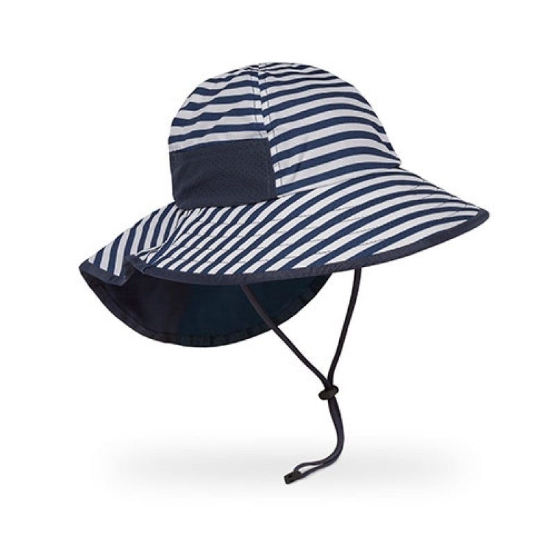 Sunday Afternoons - 儿童鱼尾防晒帽 - 海军条纹款Navy Stripe