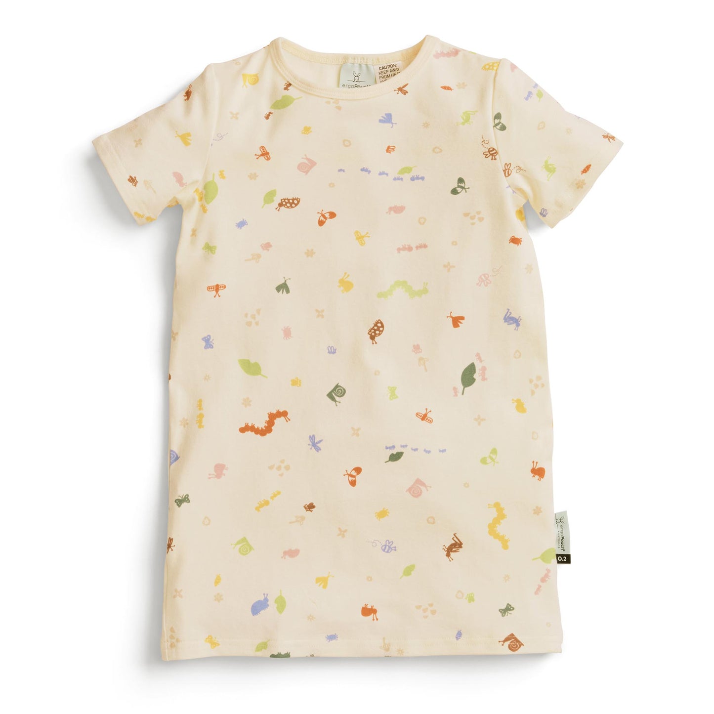ergoPouch - 儿童短袖长款睡衣 0.2tog - Critters 2岁|3岁|5岁|6岁