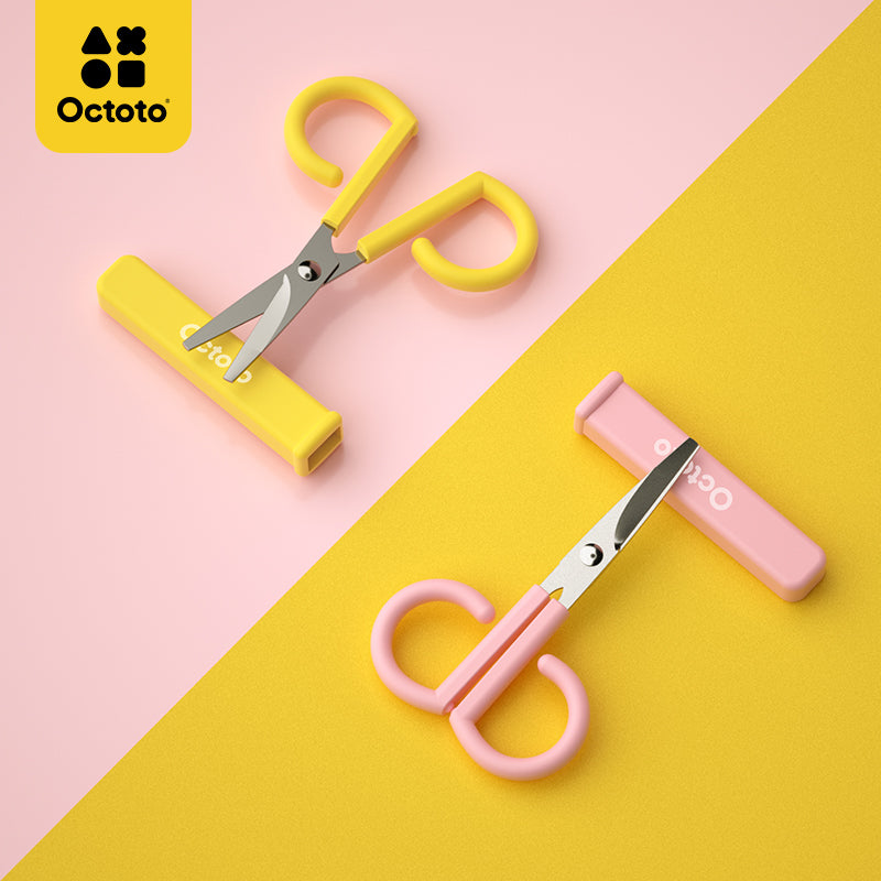 Octoto - Baby Food Stainless Steel Scissors - Yellow