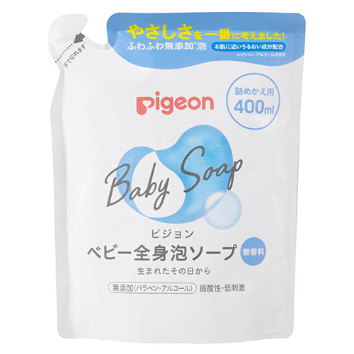 贝亲 - 婴儿全身泡沫沐浴露 替换装 - 400ml
