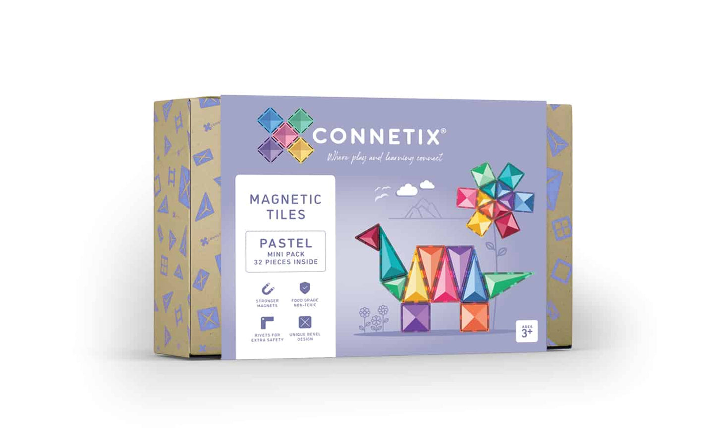 Connetix Tiles - 粉彩迷你套装 32片