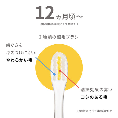 贝亲 - 婴儿电动牙刷 替换刷头