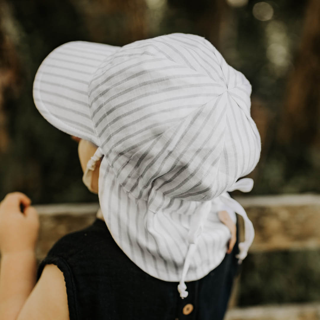 Bedhead - (只有S码)宝宝双面军团防晒帽 - Finley / Blanc (6-12mth|46-50cm|S)