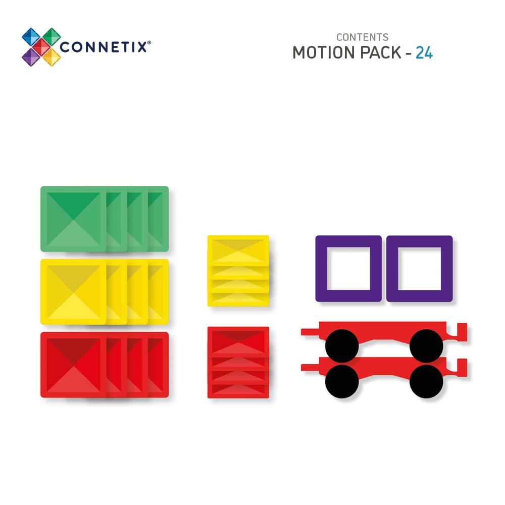 Connetix Tiles - 彩虹动态套装 24片