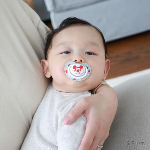 贝亲婴儿趣友安抚奶嘴 3~6个月 M 米奇图案