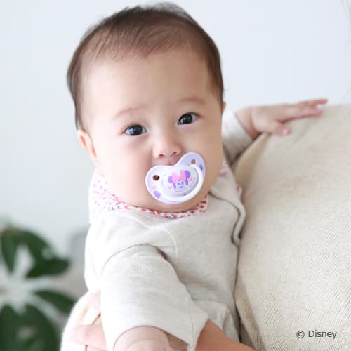 贝亲婴儿趣友安抚奶嘴 3~6个月 M 米妮图案