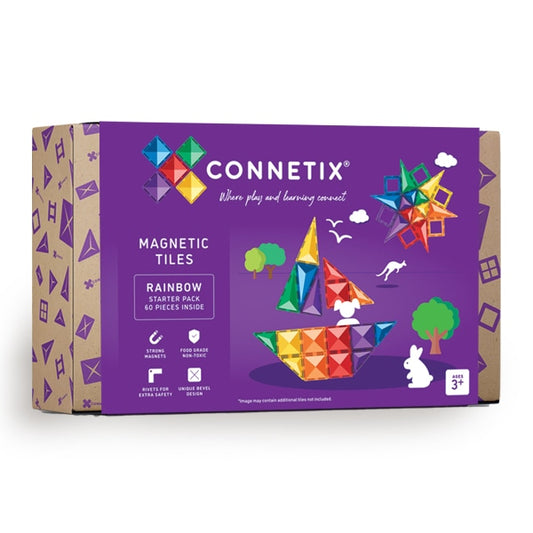 Connetix Tiles - 彩虹入门套装 60片