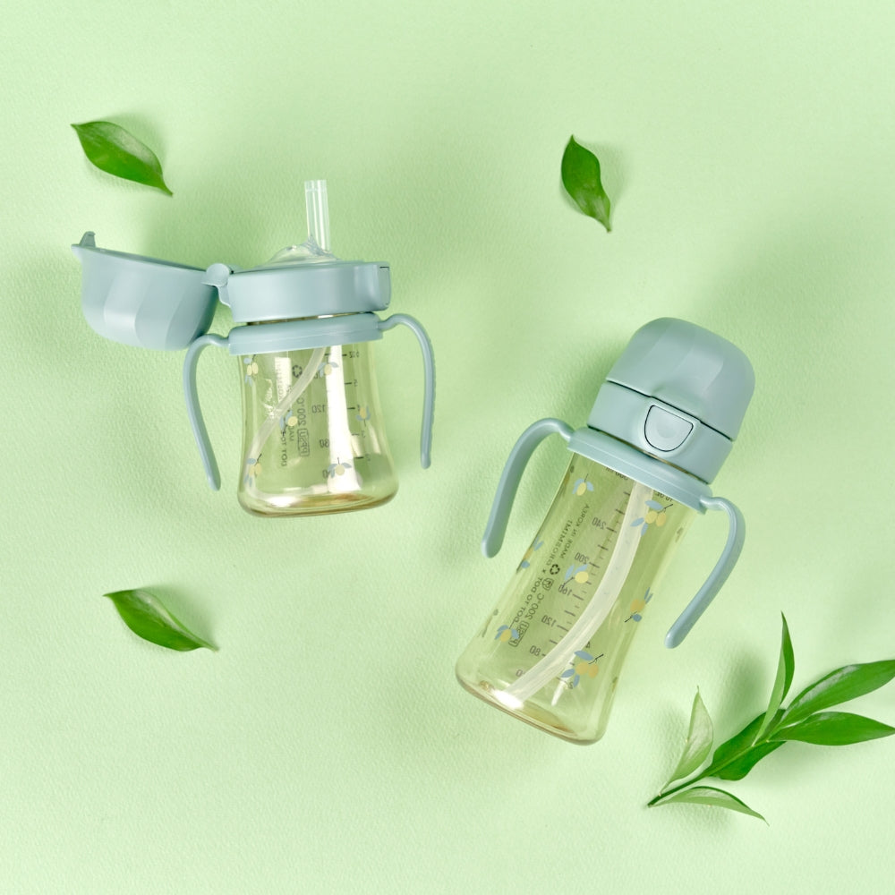 格罗咪咪 - 橄榄款PPSU吸管水杯 - 300ml - 绿色开心果