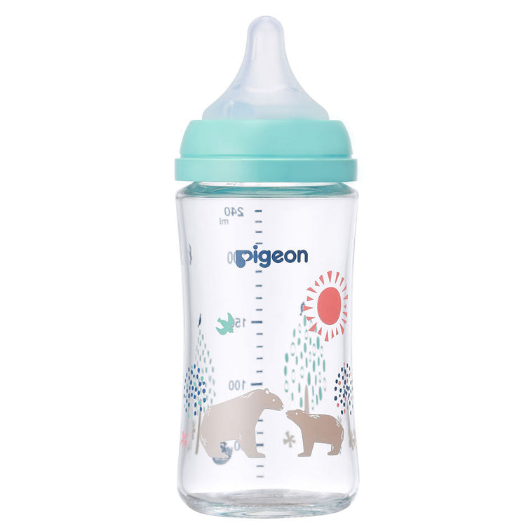 贝亲 - 母乳实感耐热玻璃奶瓶 - 240ml - Bear