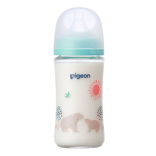 贝亲 - 母乳实感耐热玻璃奶瓶 - 240ml - Bear