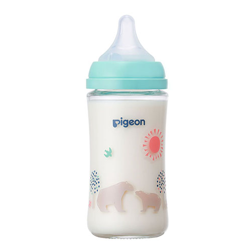 贝亲 - 母乳实感耐热玻璃奶瓶 - 240ml - Bear