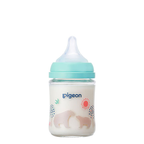 贝亲 - 母乳实感耐热玻璃奶瓶 - 160ml - Bear