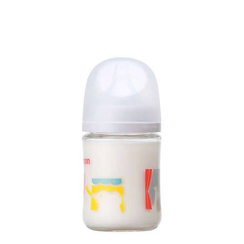 贝亲 - 母乳实感耐热玻璃奶瓶 - 160ml - Zoo