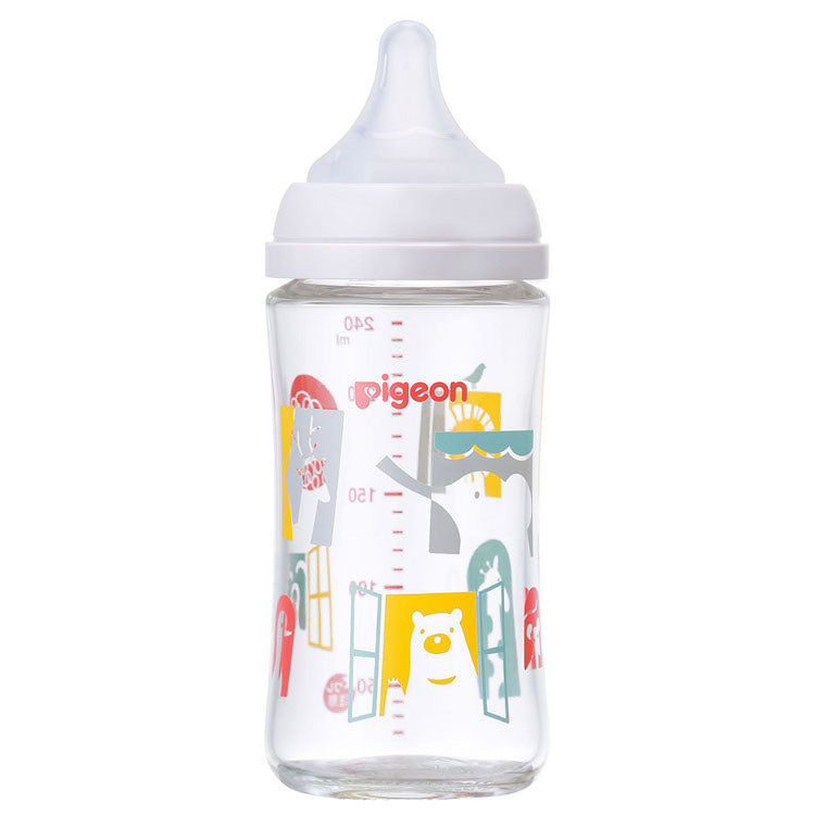 贝亲 - 母乳实感耐热玻璃奶瓶 - 240ml - Zoo