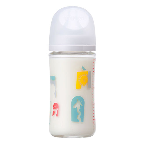 贝亲 - 母乳实感耐热玻璃奶瓶 - 240ml - Zoo