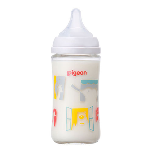 贝亲 - 母乳实感耐热玻璃奶瓶 - 240ml - Zoo