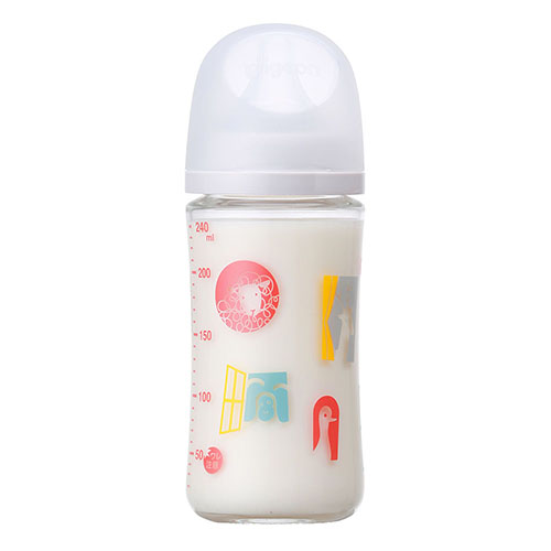 贝亲 - 母乳实感耐热玻璃奶瓶 - 240ml - Zoo
