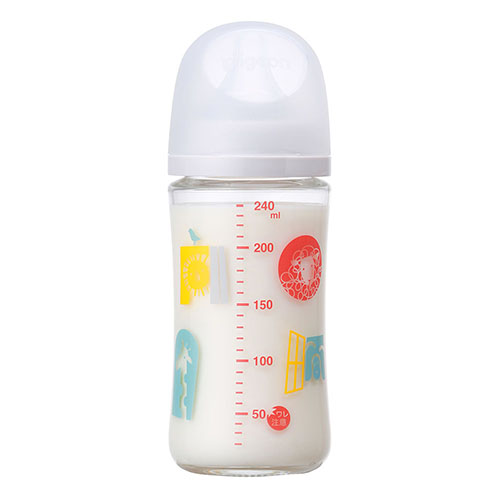 贝亲 - 母乳实感耐热玻璃奶瓶 - 240ml - Zoo
