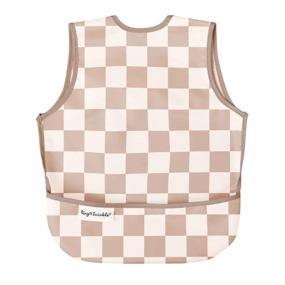 Tiny Twinkle - 防水围腰围兜 - Beige Checkers