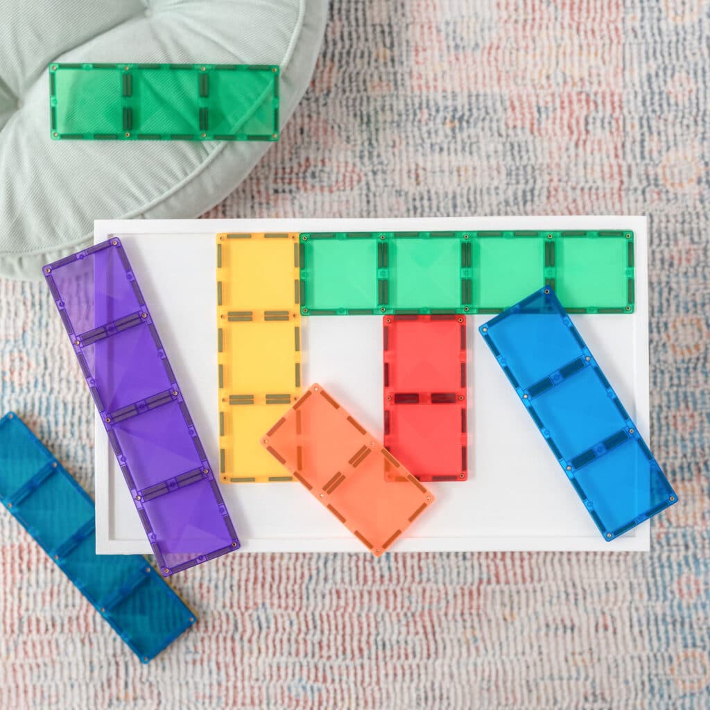 Connetix Tiles - 彩虹长方形套装 18片