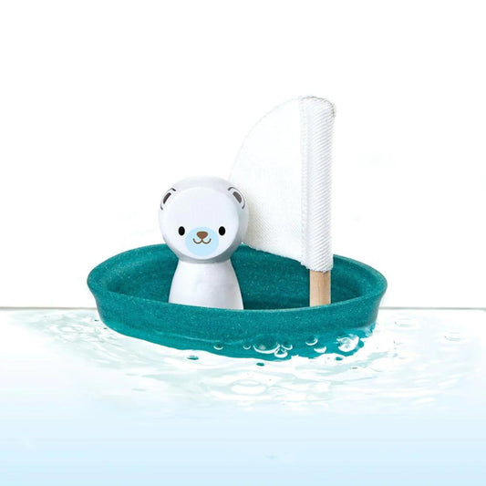 Plan Toys - 小帆船 - 北极熊款