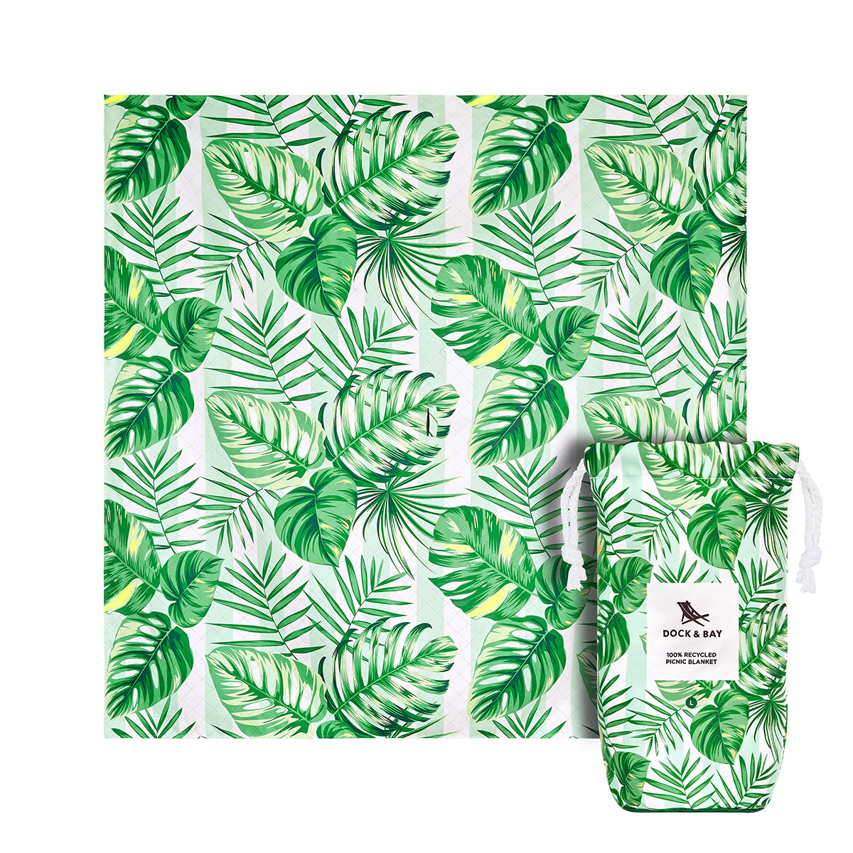 Dock & Bay - Picnic Blanket Large Palm Dreams