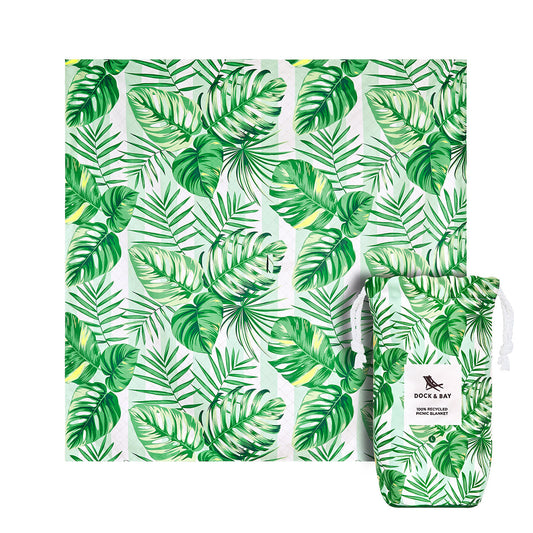 Dock & Bay - Picnic Blanket Large Palm Dreams
