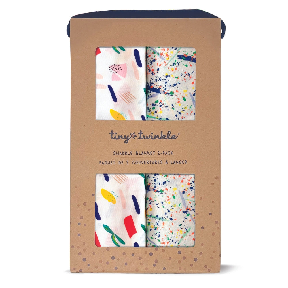 Tiny Twinkle - Kaffle™裹巾盖毯 2件套 - Matisse & Pollock Set