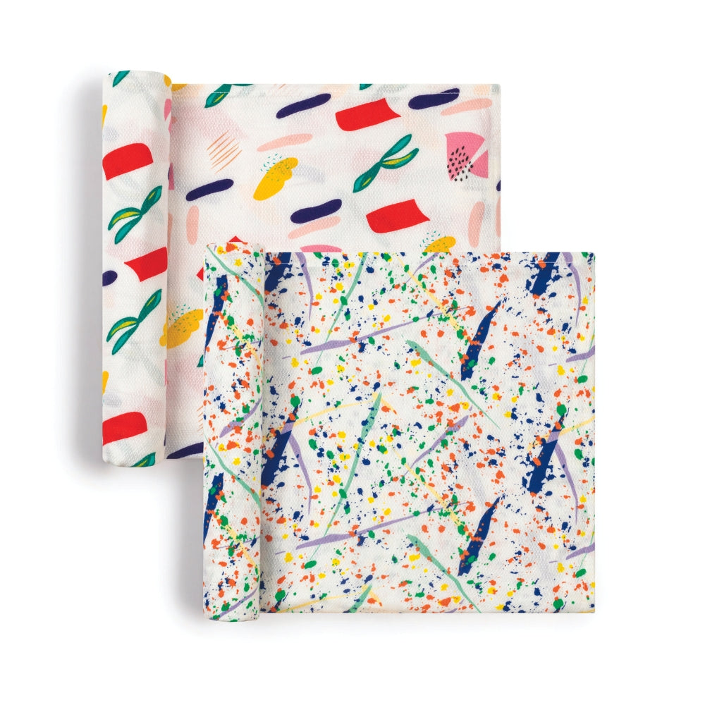 Tiny Twinkle - Kaffle™裹巾盖毯 2件套 - Matisse & Pollock Set