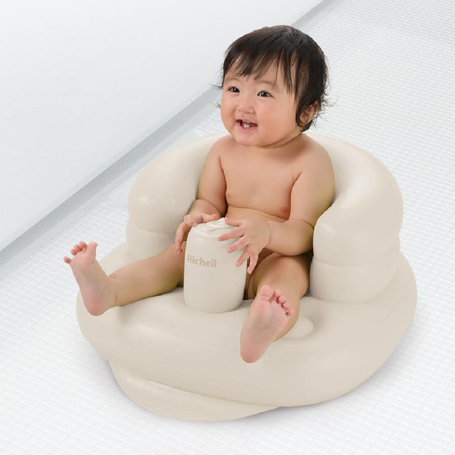 Richell - Inflatable Soft Chair - White - Suitable for 7m+