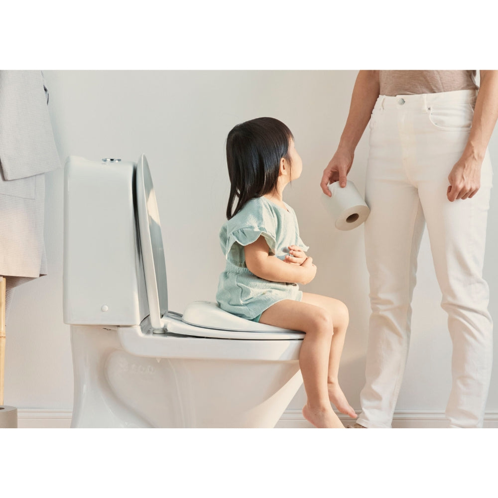 儿童坐便器马桶圈 白灰色 Toilet Training Seat, White/Grey