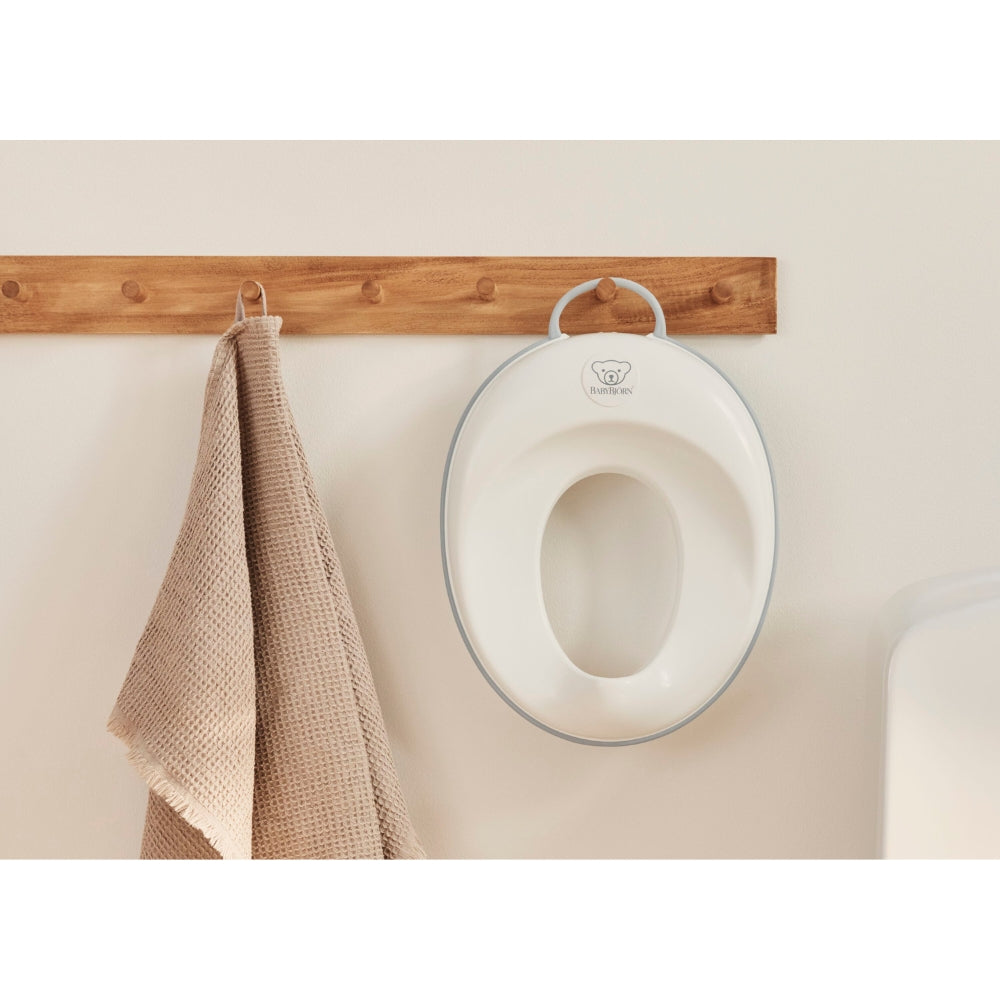儿童坐便器马桶圈 白灰色 Toilet Training Seat, White/Grey