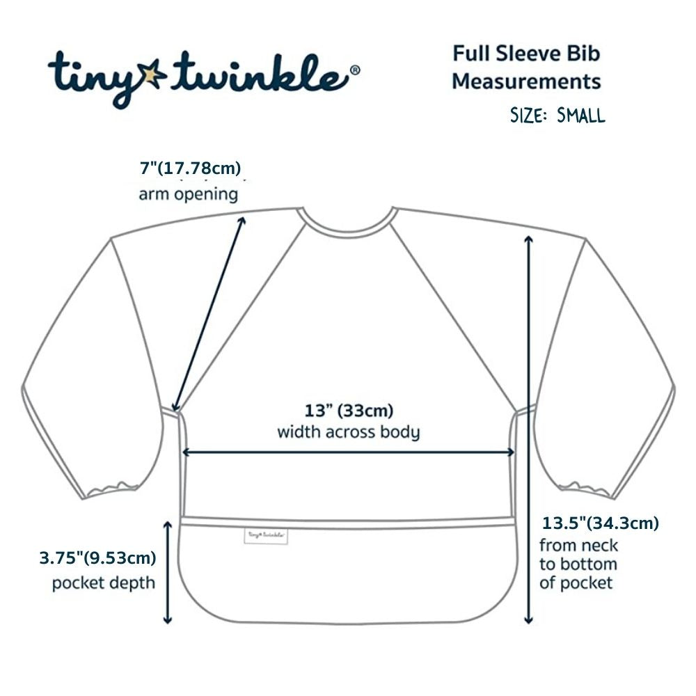 Tiny Twinkle - 防水长袖罩衣2件套 - Grey, Dark Blue