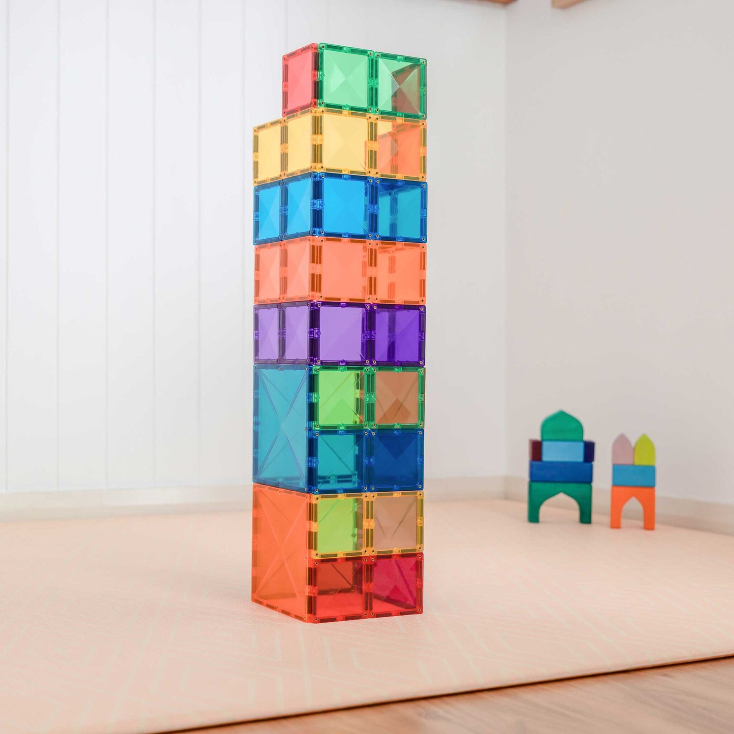 彩虹磁力片Rainbow Square Pack - 42片