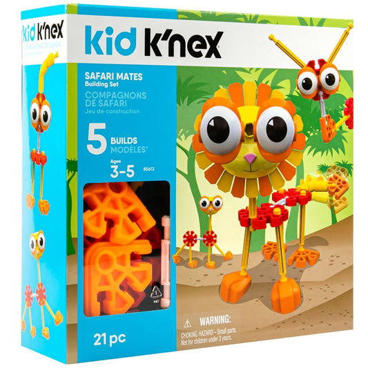 Knex – Safari Mates 套装(21 件,可搭建 5 种造型)