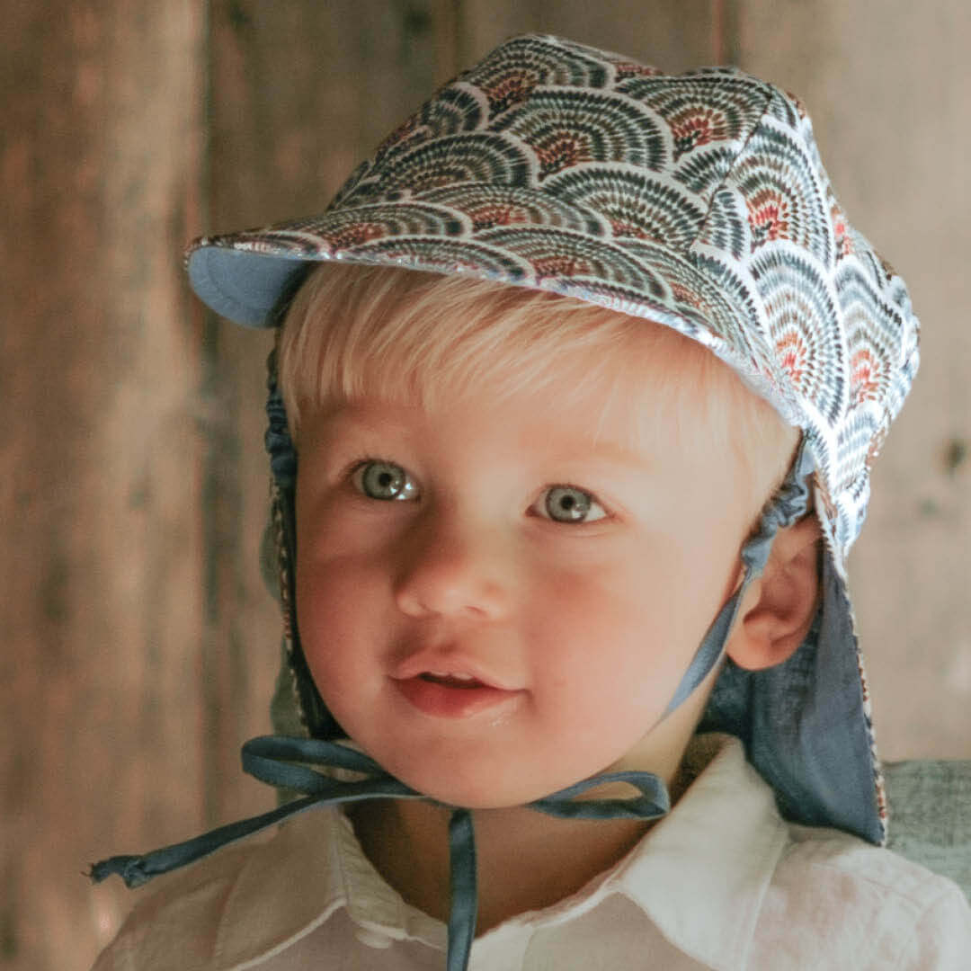 Bedhead -(只有S码)双面军团防晒帽 - Sydney & Steele (46-50cm | 6-12 months | S)