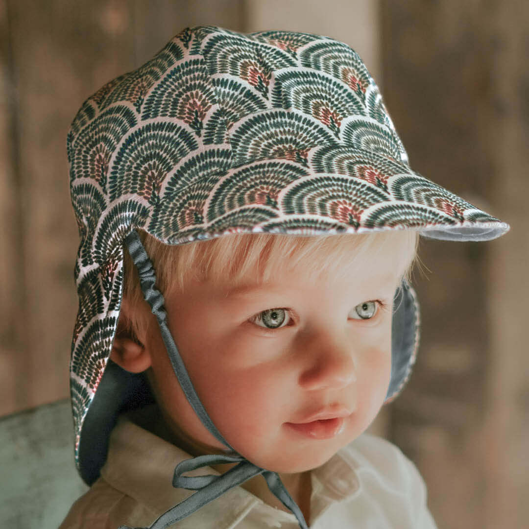 Bedhead -(只有S码)双面军团防晒帽 - Sydney & Steele (46-50cm | 6-12 months | S)