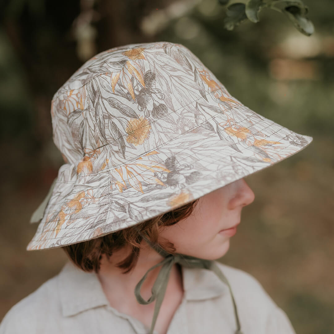 Bedhead Hats - (只有S码) Heritage系列双面渔夫防晒帽 - Mallee & Moss (6-12 mth | 46 - 50cm | S)