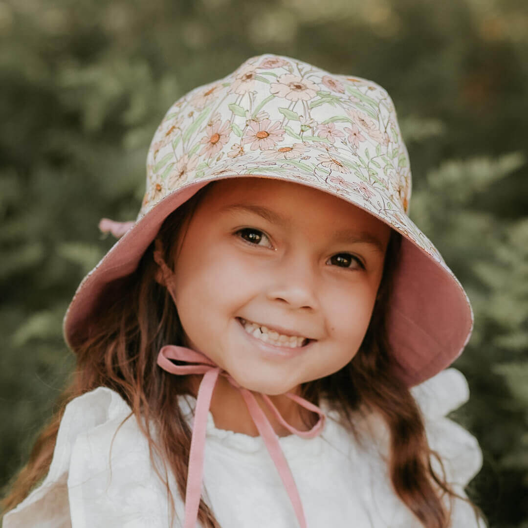 Bedhead Hats - (只有S码)Heritage系列双面遮阳帽 - Poppy & Rosa (6-12 mth | 46 - 50cm | S)