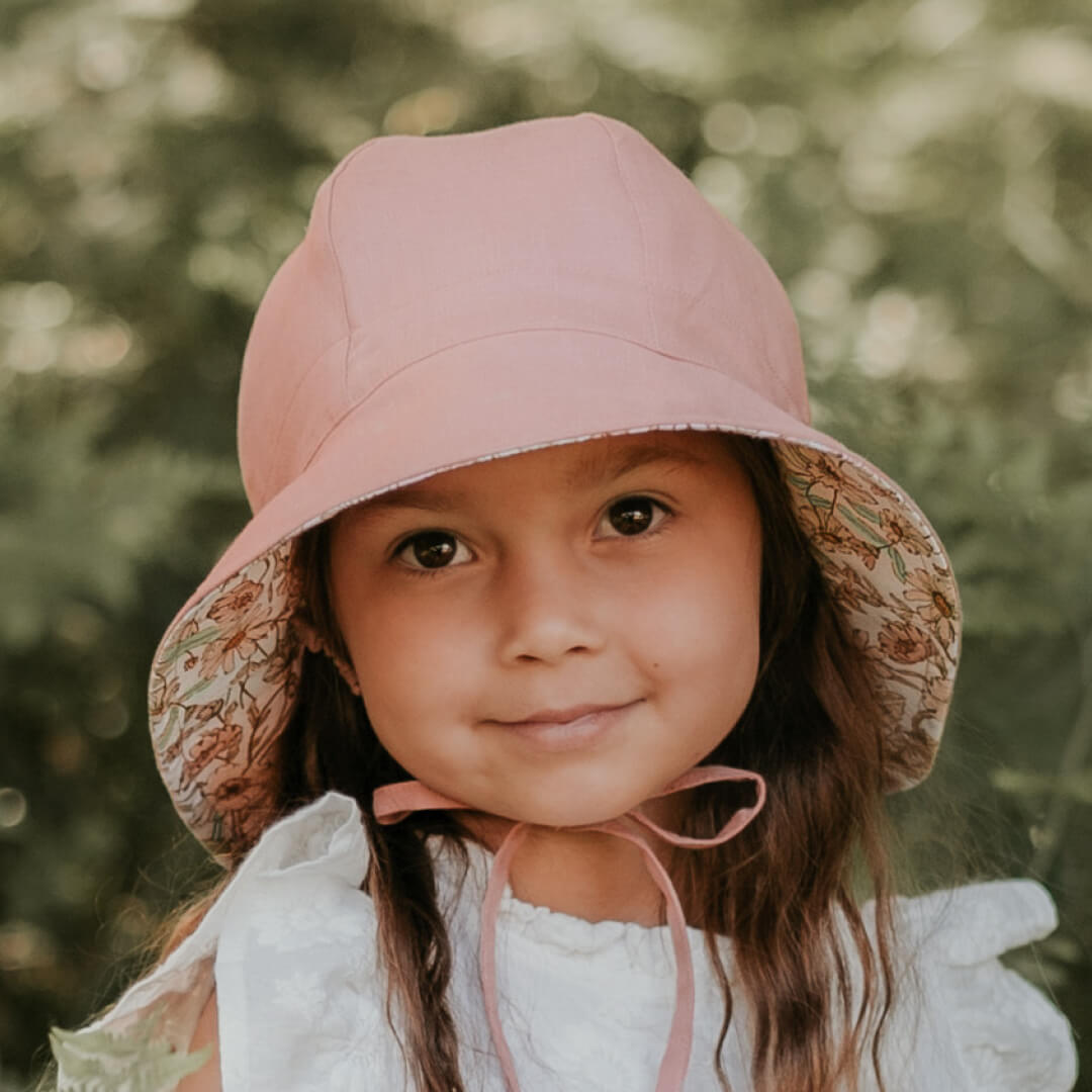 Bedhead Hats - (只有S码)Heritage系列双面遮阳帽 - Poppy & Rosa (6-12 mth | 46 - 50cm | S)