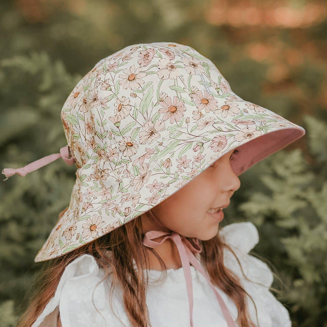 Bedhead Hats - (只有S码)Heritage系列双面遮阳帽 - Poppy & Rosa (6-12 mth | 46 - 50cm | S)